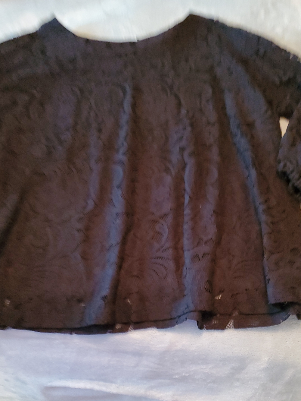 Liz Claiborne Black Lace Blouse